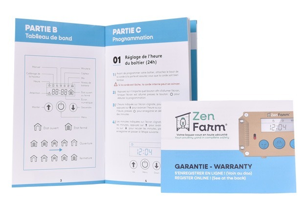 Mode d'emploi portier automatique Zen Farm